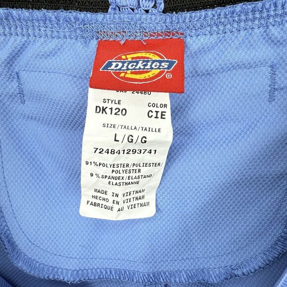 Dickies DK120 Men’s Scrub Pants Blue Elastic Waist Drawstring Size L Medical - Picture 6 of 16